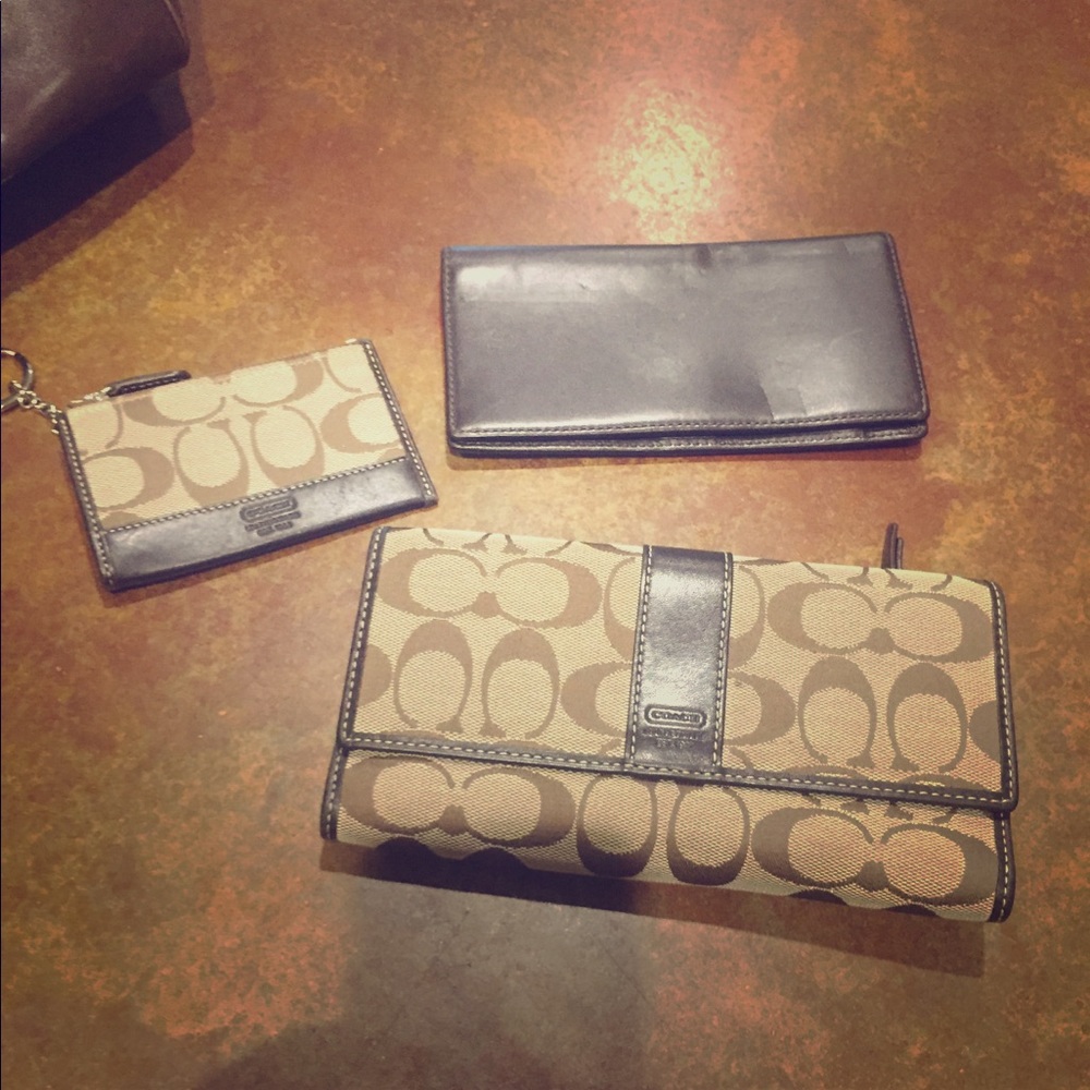 Coach Wallet, Coin Purse, and Checkbook Cover